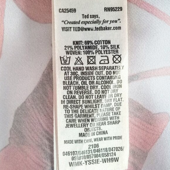 Floral Sleeveless Top - Red and White - Picture 5 of 5